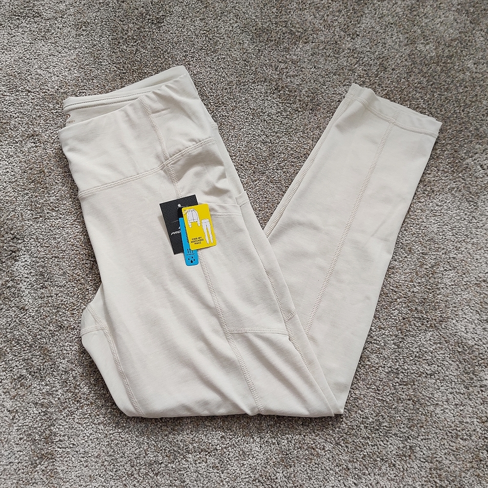 Oatmeal Heather 7/8 Length Athletic Leggings